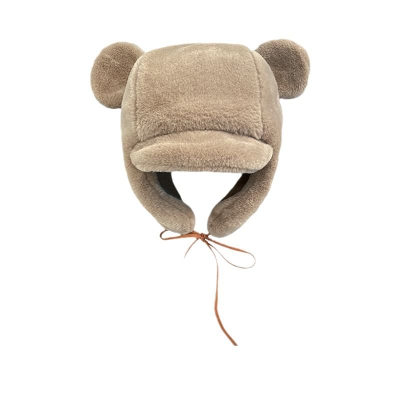 Hat Trapper Chenille Ear Bear