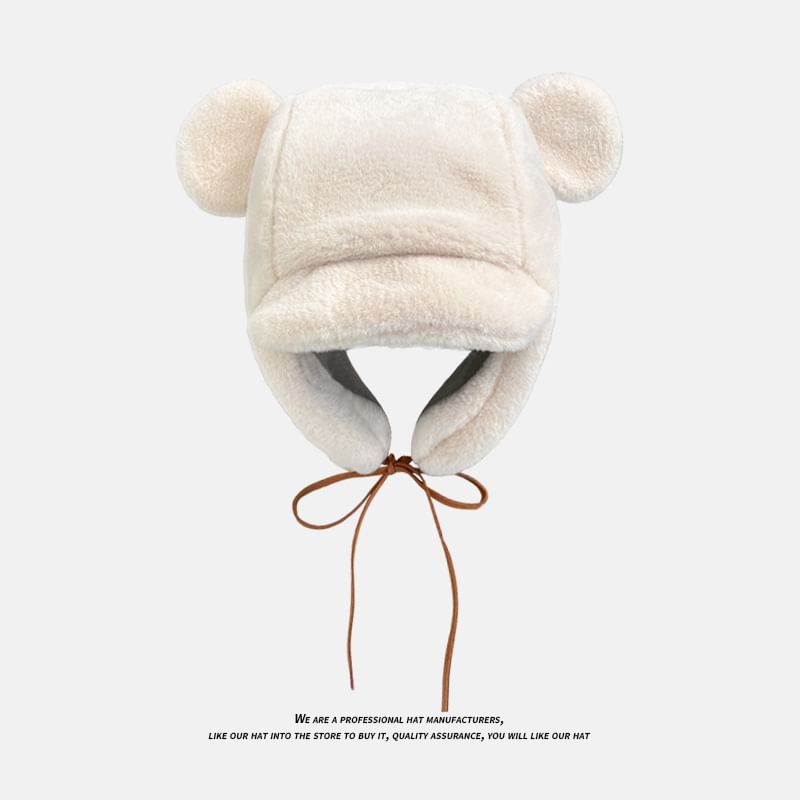 Hat Trapper Chenille Ear Bear