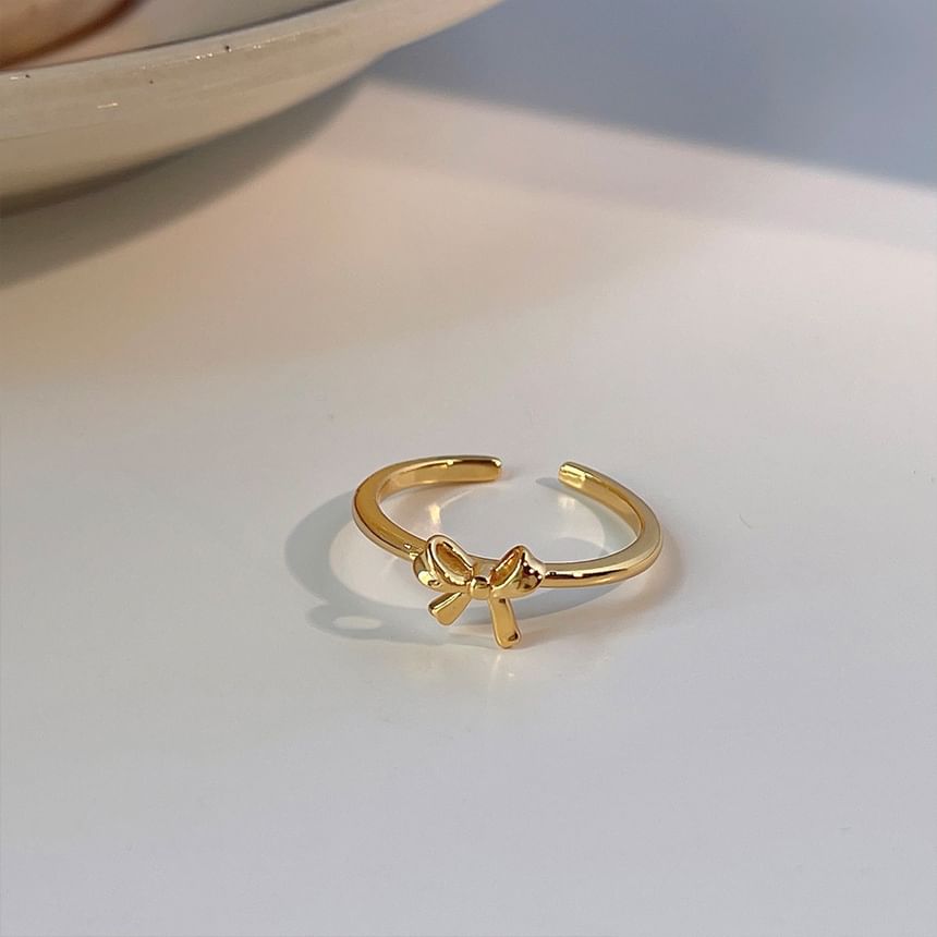 Bow Alloy Open Ring