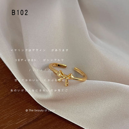 Bow Alloy Open Ring