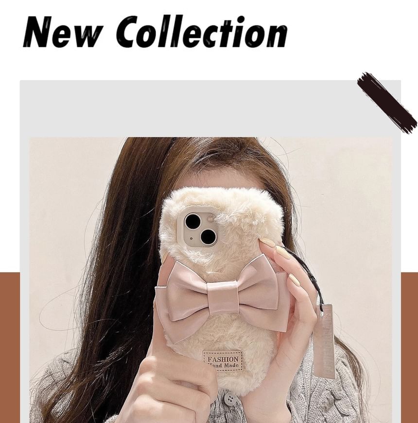Phone Case Chenille Bow