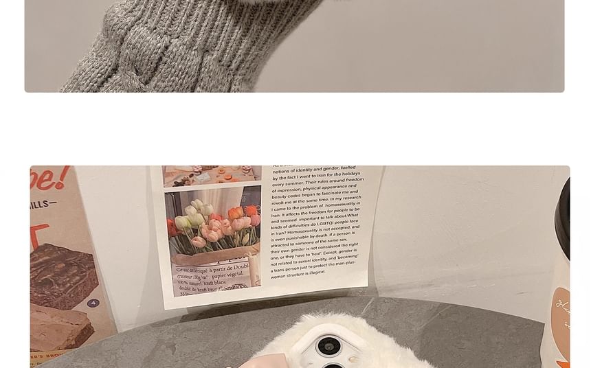 Phone Case Chenille Bow