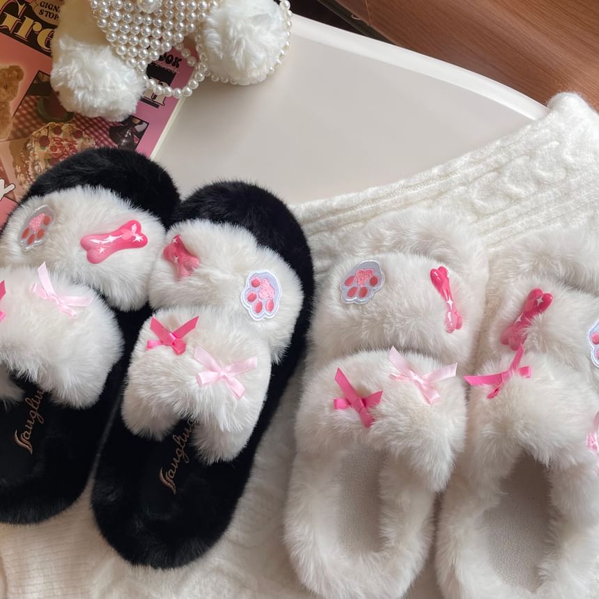 Fluffy Slide Sandals