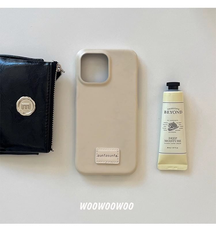 Leather Phone Faux Applique Case Lettering