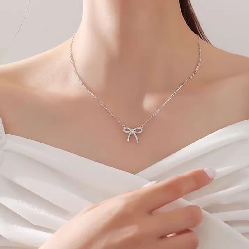 Ribbon Alloy Necklace