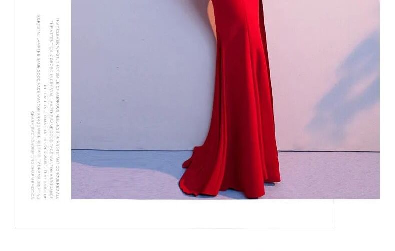 Single Shoulder Plain Sheath Evening Gown