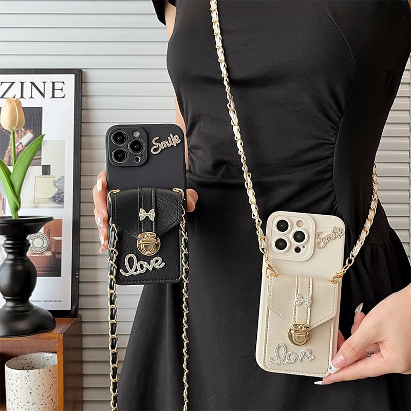 Case Holder Card Phone Lettering