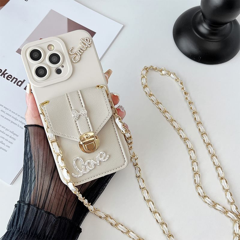 Case Holder Card Phone Lettering