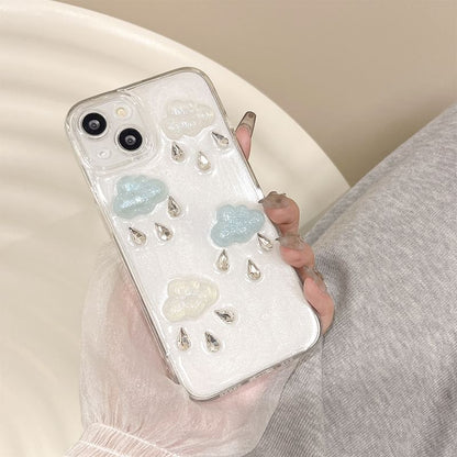 Starfish / Rain Cloud Phone Case - iPhone 15 Pro Max / 15 Pro / 15 Plus / 15 / 14 Pro Max / 14 Pro / 14 Plus / 14 / 13 Pro Max / 13 Pro / 13 / 13 mini / 12 Pro Max / 12 Pro / 12 / 12 mini / 11 Pro Max / 11 Pro / 11 / SE / XS Max / XS / XR / X