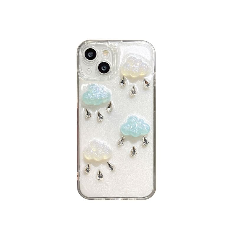 Starfish / Rain Cloud Phone Case - iPhone 15 Pro Max / 15 Pro / 15 Plus / 15 / 14 Pro Max / 14 Pro / 14 Plus / 14 / 13 Pro Max / 13 Pro / 13 / 13 mini / 12 Pro Max / 12 Pro / 12 / 12 mini / 11 Pro Max / 11 Pro / 11 / SE / XS Max / XS / XR / X