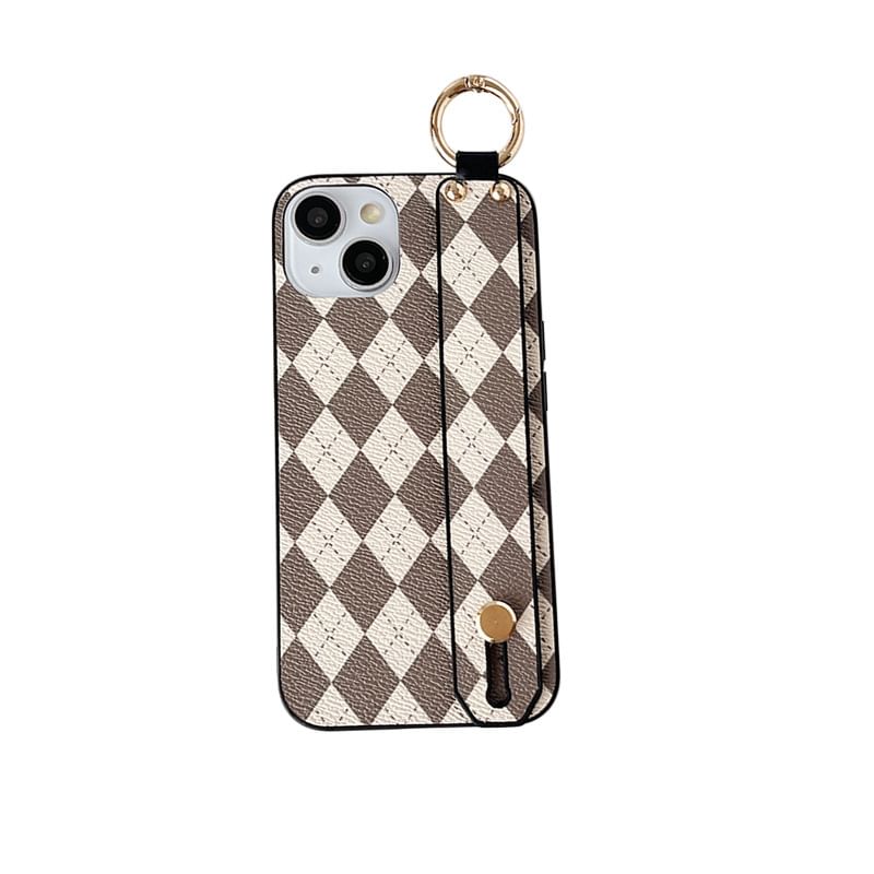 Phone Case Strap Argyle