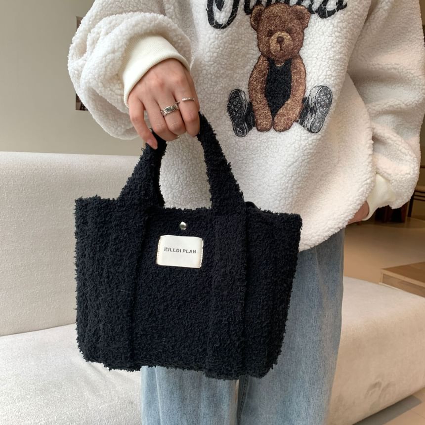 Bag Crossbody Plain Tote Fleece