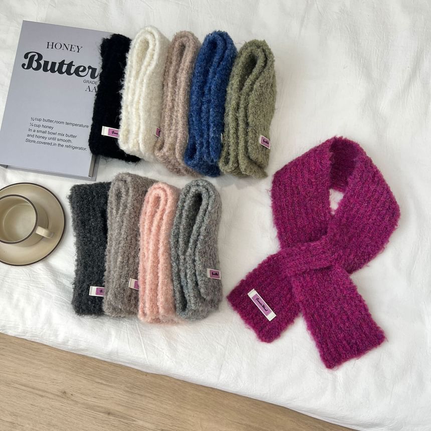 Scarf Light Knit Criss Cross