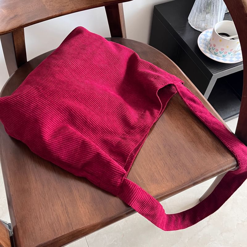 Corduroy Bag Plain Crossbody