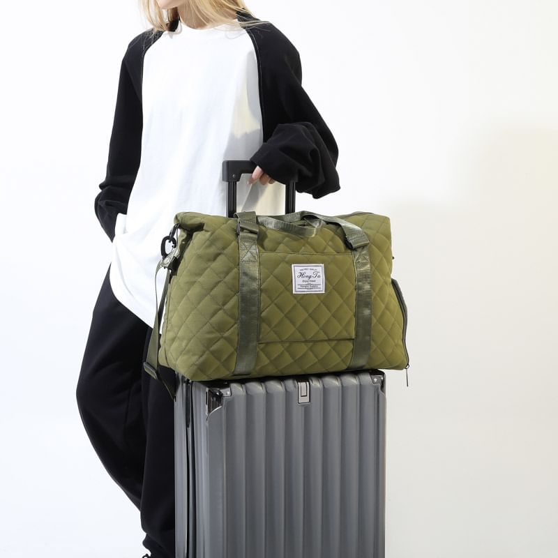 Quilted Carryall Applique Bag