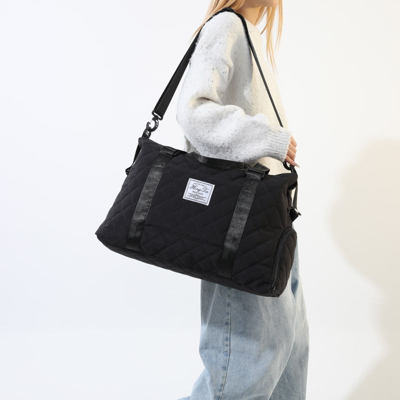 Quilted Carryall Applique Bag