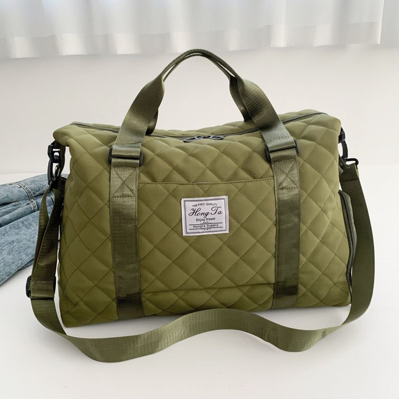 Quilted Carryall Applique Bag