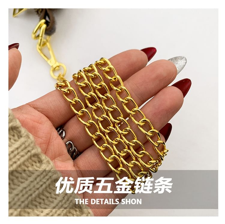 Crossbody Bag Strap Chain Patterned