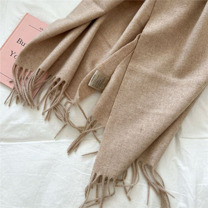 Plain Fringed Scarf