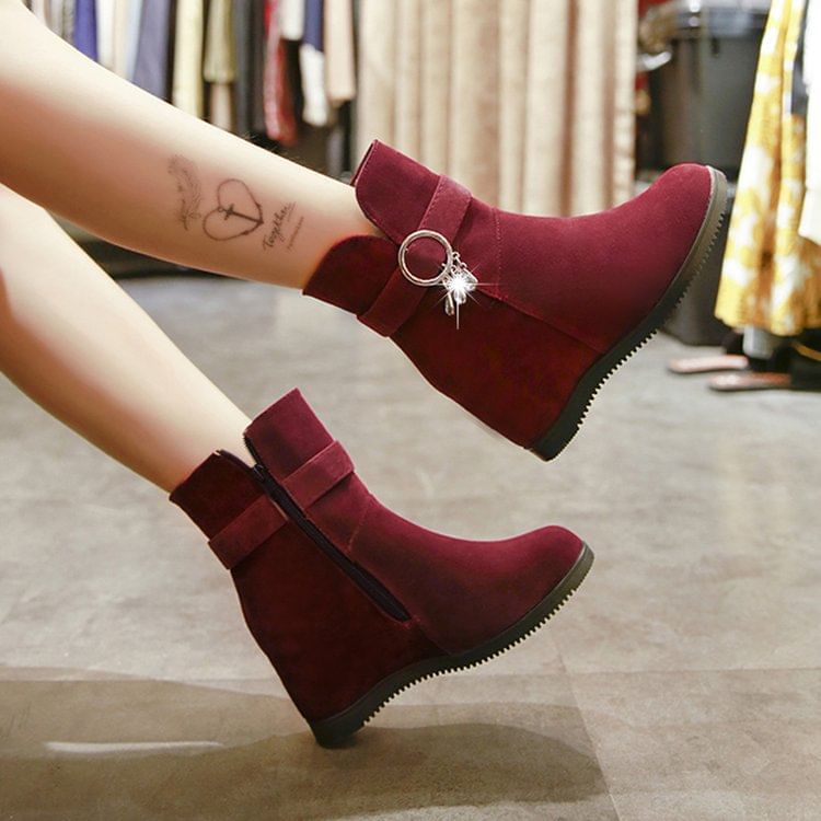 Boots Short Snow Hidden-Wedge