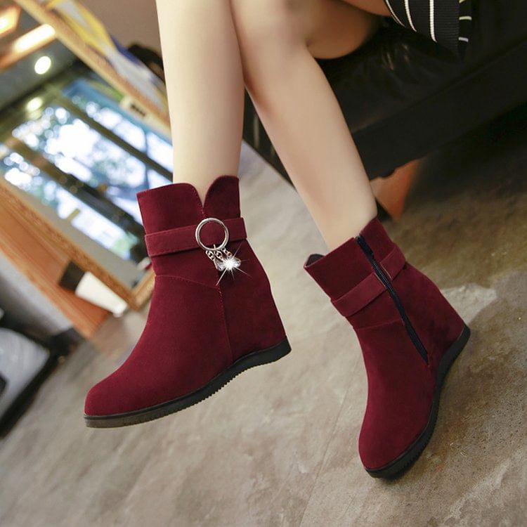 Boots Short Snow Hidden-Wedge