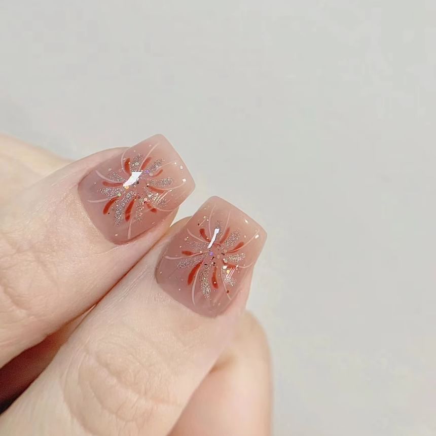 Firework Press On Nail