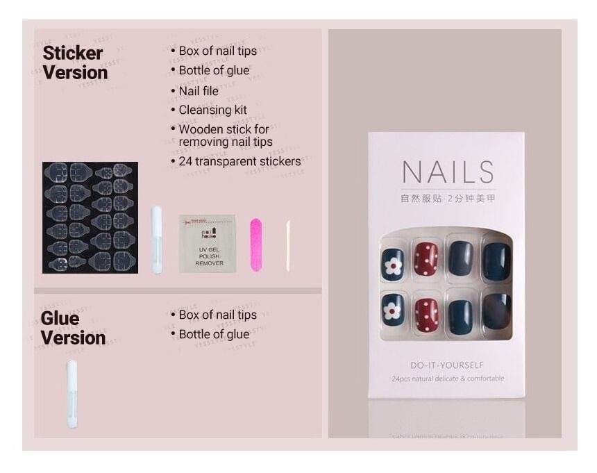 Firework Press On Nail