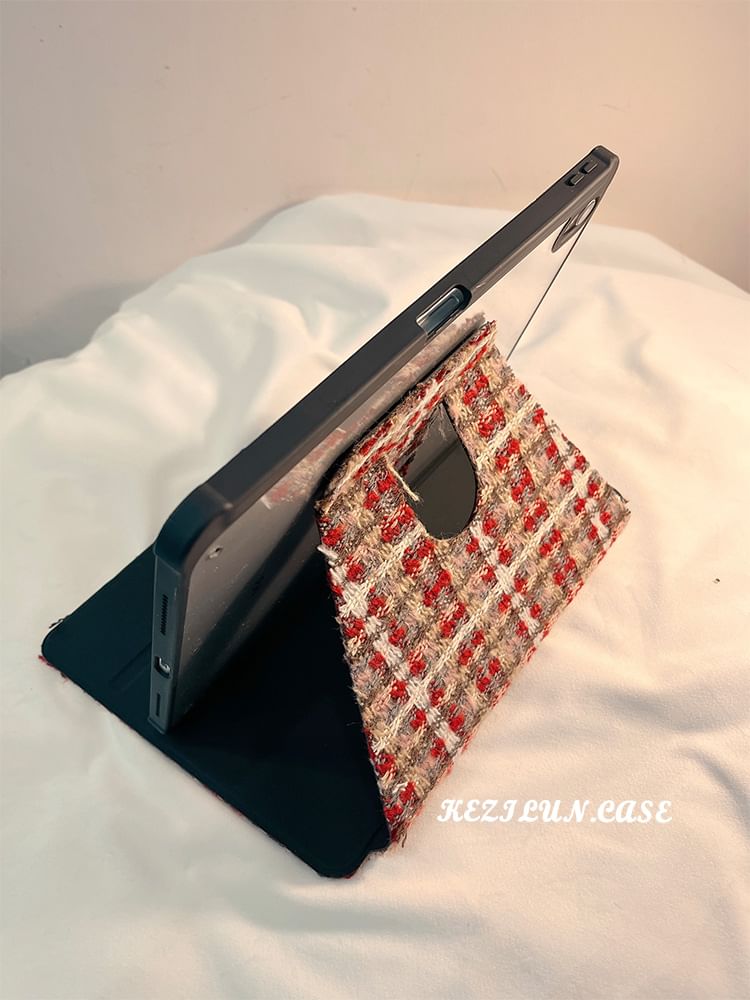 Knit iPad Plaid Case