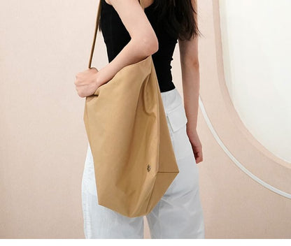 Nylon Plain Tote Bag