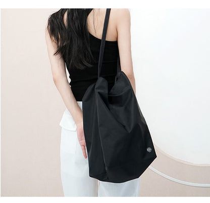 Nylon Plain Tote Bag