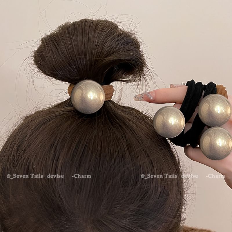 Faux Pearl Hair Tie / Set