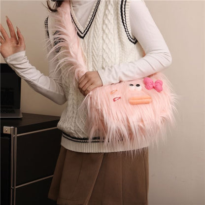 Cartoon Fluffy Crossbody Bag