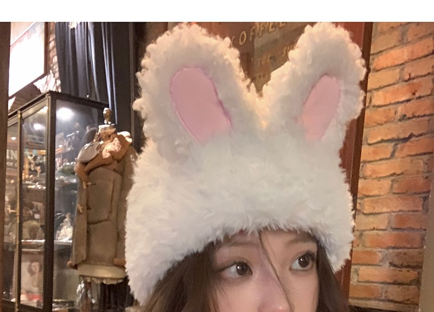 Ear Chenille Hat Rabbit