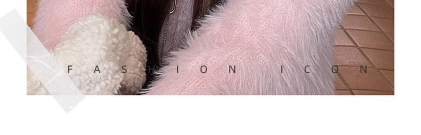 Chenille Ear Plate Cat Metal Hat