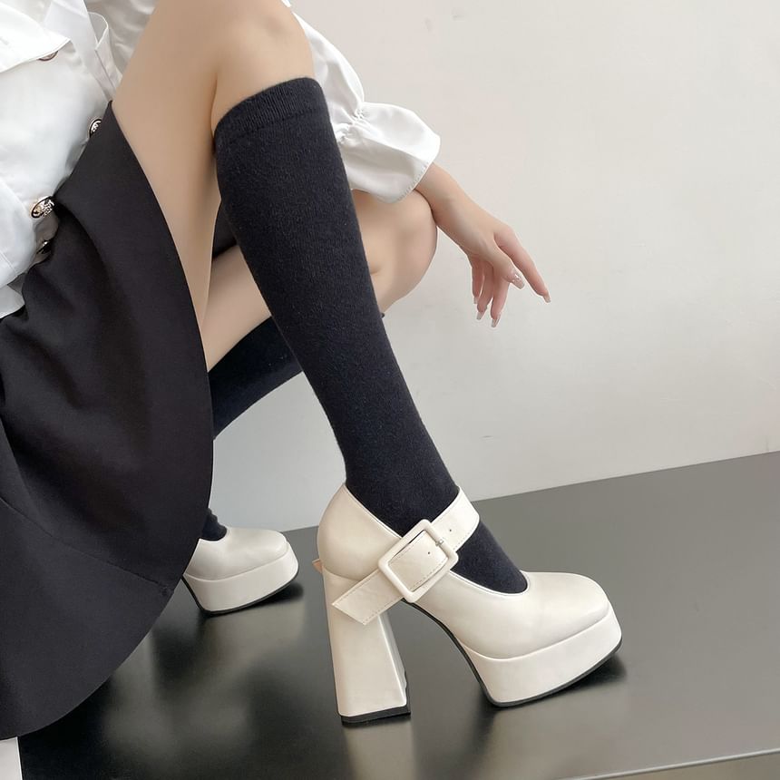 Mary Pumps Heel Jane High