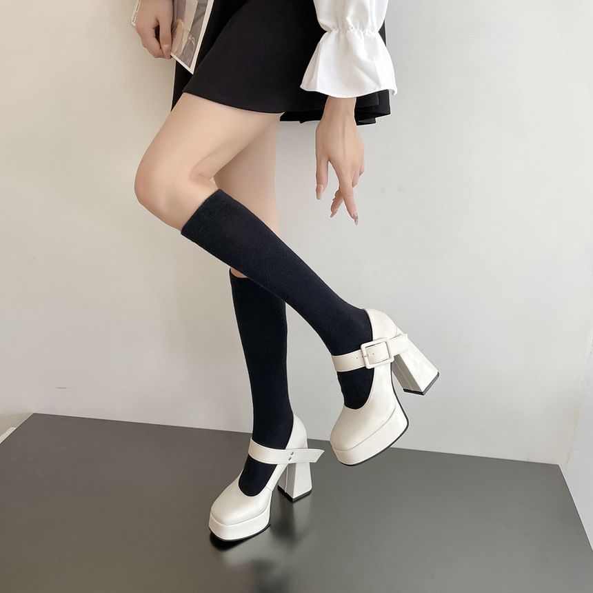 Mary Pumps Heel Jane High