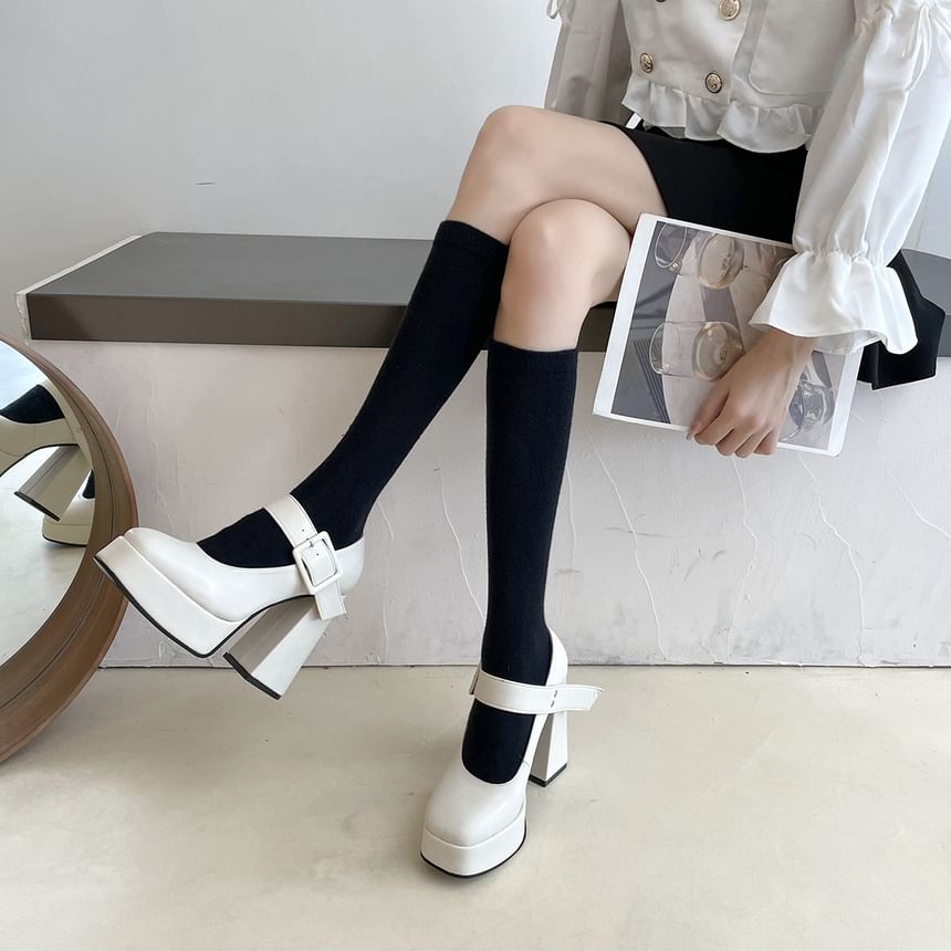 Mary Pumps Heel Jane High