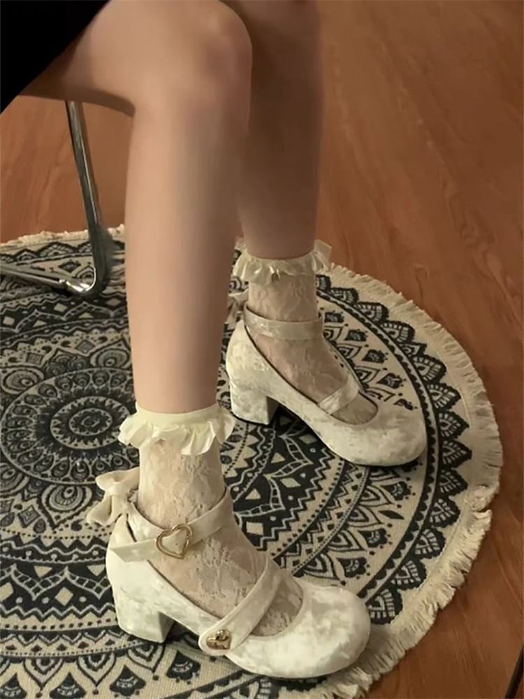 Pumps Mary Heel Block Jane