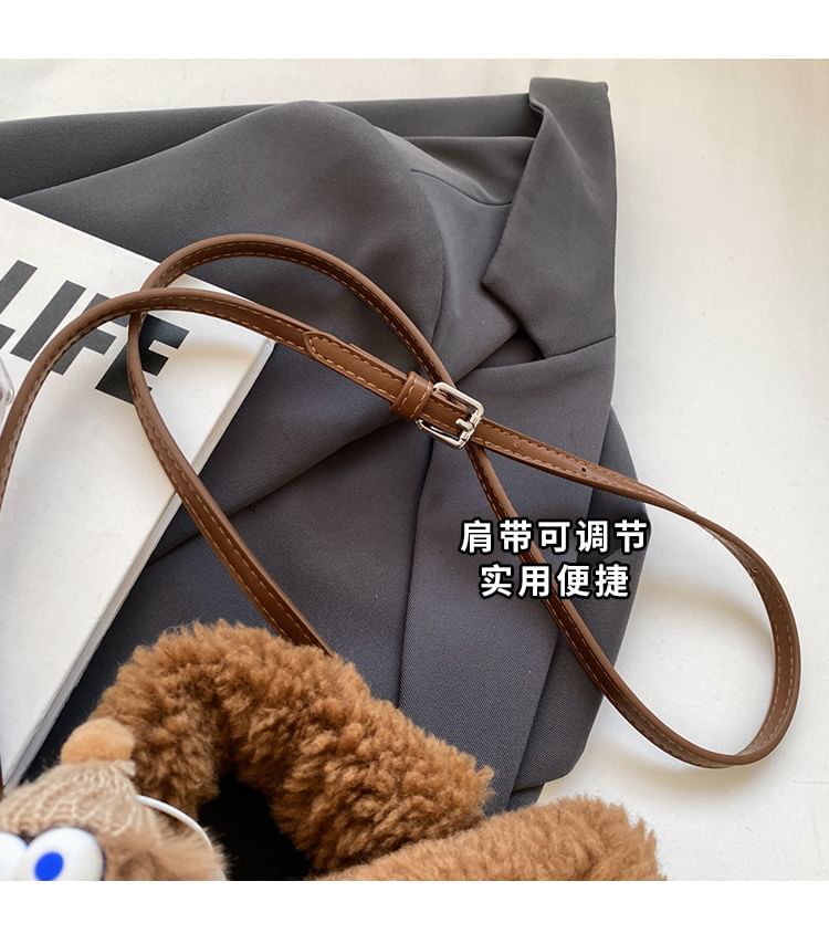 Charm Set / Shearling Faux Bag Crossbody