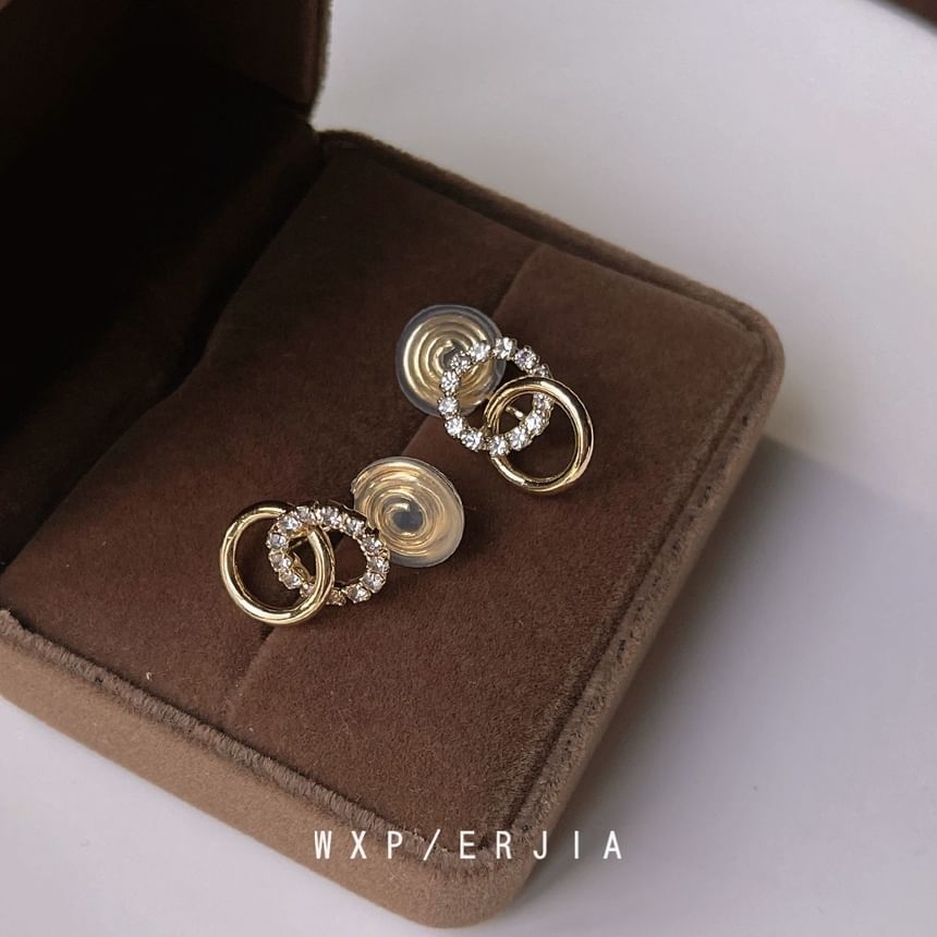 Hoop Cuff Rhinestone Ear Alloy