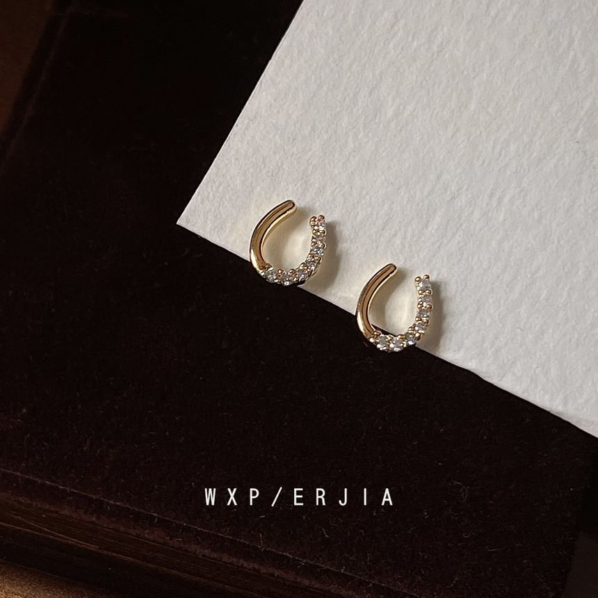 Ear Rhinestone Alloy Cuff