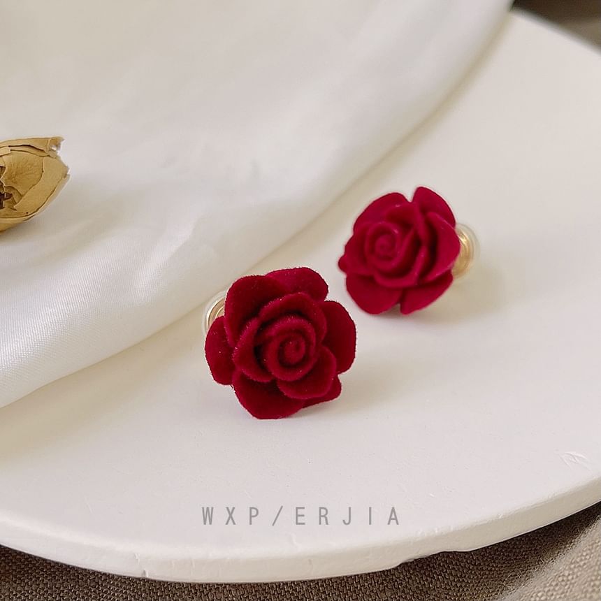 Cuff Ear Alloy Rose Flocking
