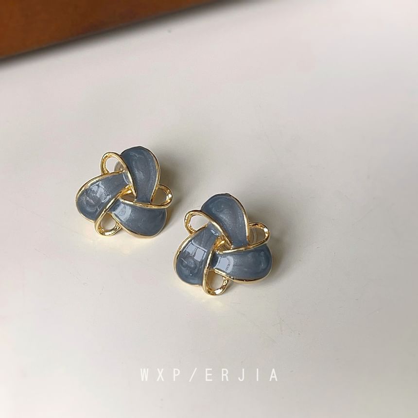 Alloy Glaze Cuff Floral Ear