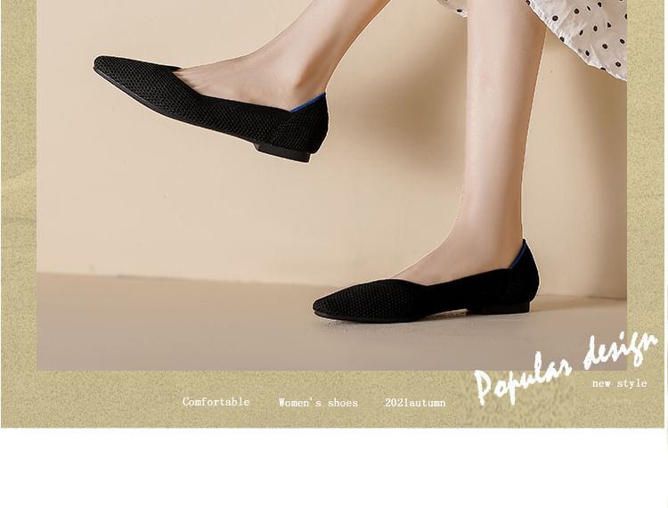 Plain Pointed Flats