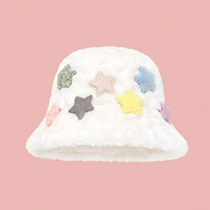 Hat Fleece Applique Bucket Star