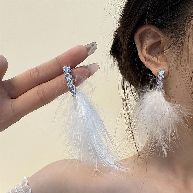 Earring Drop Feather