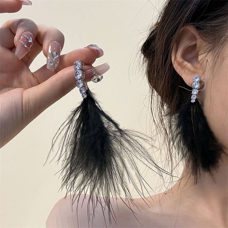 Earring Drop Feather