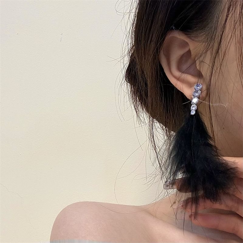 Earring Drop Feather