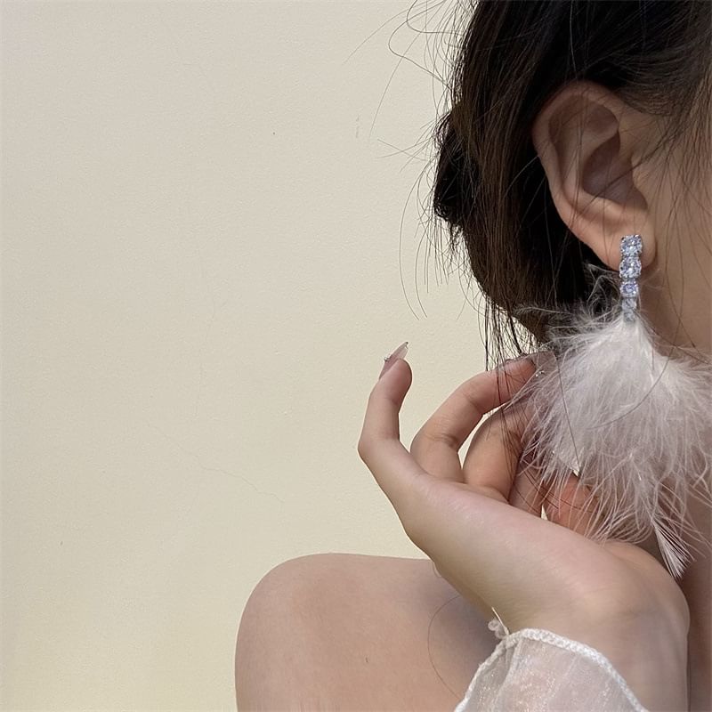 Earring Drop Feather