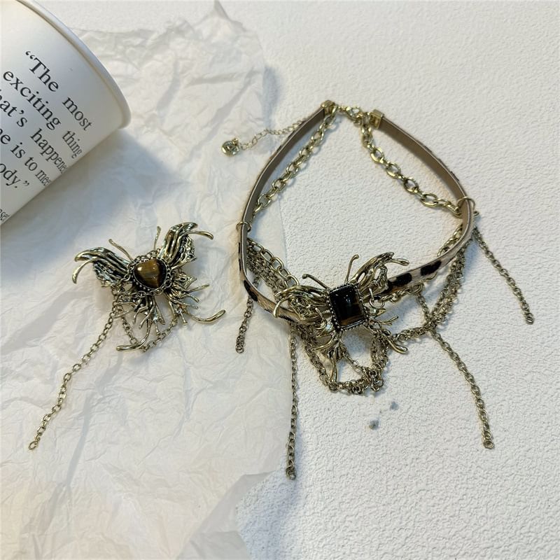 Choker Earring / Butterfly